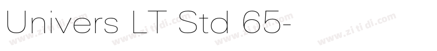 Univers LT Std 65字体转换
